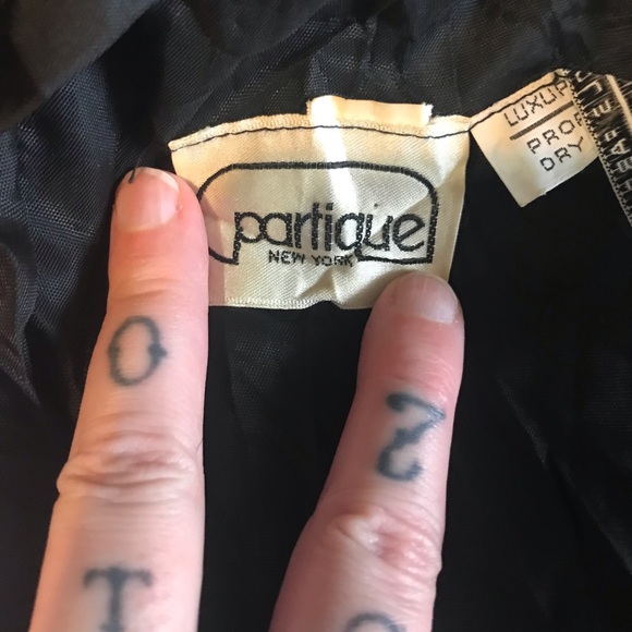 Vintage 80’s Partique New York Crushed Velvet Embroidered - Jewels Jacket Sz S - Picture 9 of 9